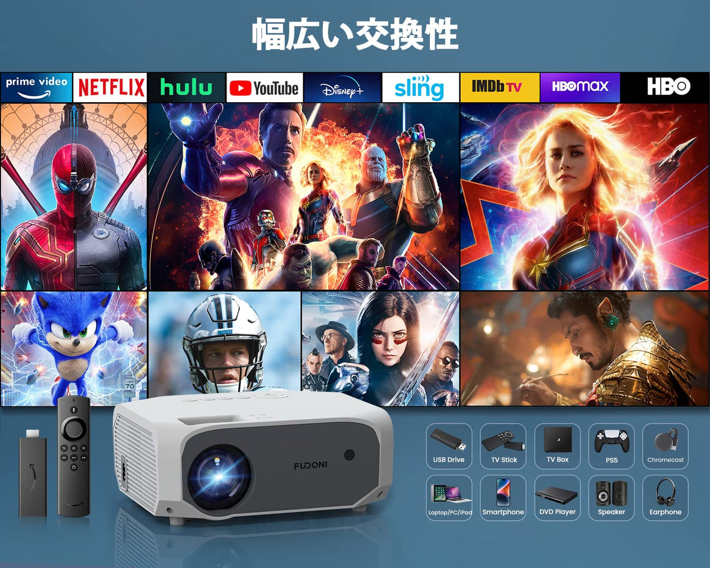 プロジェクター 小型 【400ANSIルーメン&テレビ代わり&専用スクリーン付き】 5G&2.4Gwifi 1080P 4K対応 ホームプロジェクター 家庭用プロジェクター フルHD 300インチ大画面 Bluetooth5.1 8W HIFIピーカー ズーム機能 台形補正 パソコン/タブレット/iPhone/TV Stick/PS3/PS4ゲーム機/DVDプレイヤー接続可 projector 家庭用/ビジネス/ホームシアター/誕生日ギフト/プレゼント (ホワイト+ブルー)